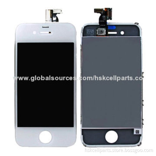 Mobile Phone LCD Display with Touch Screen Digitizer Assembly, Replacement for iPhone 4
